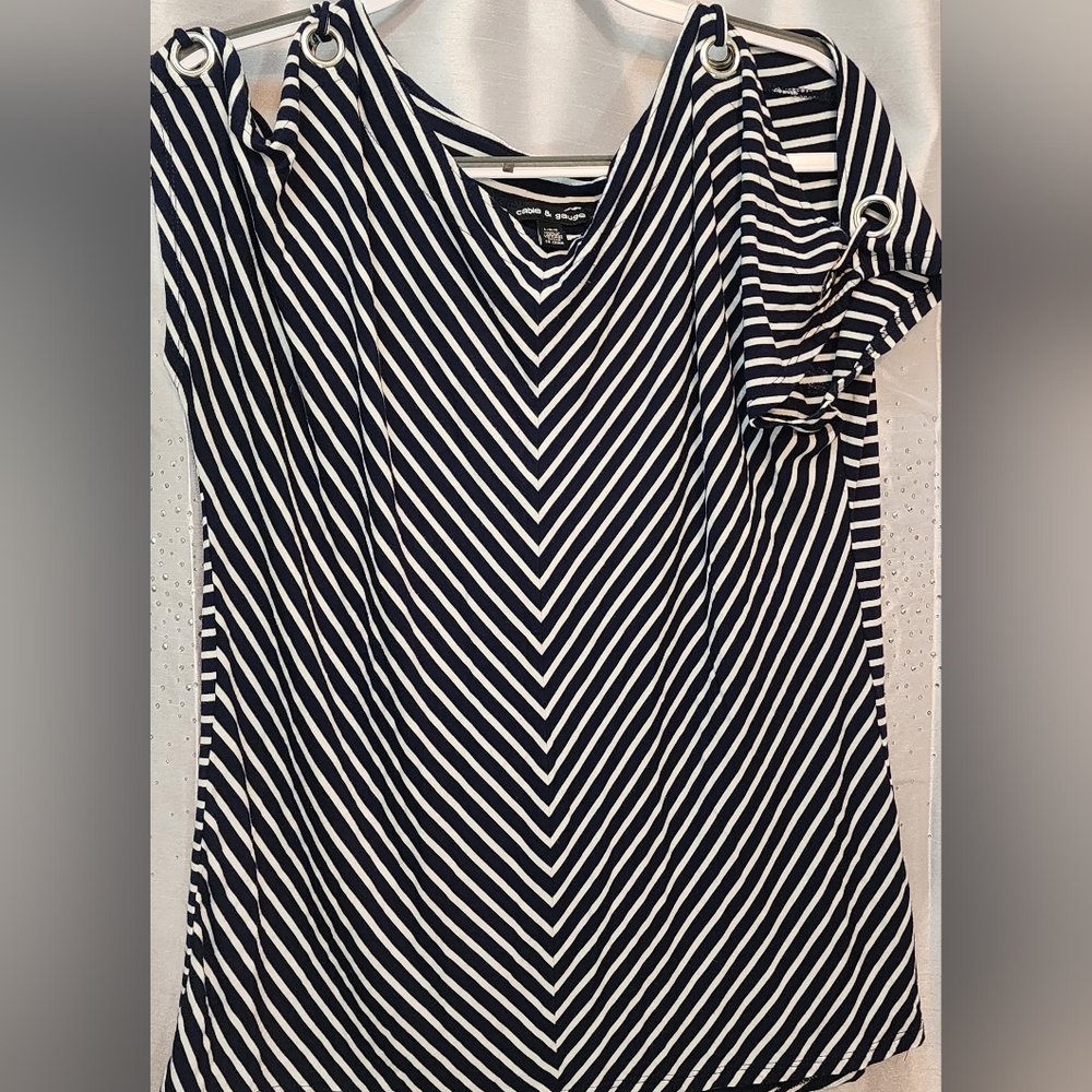 Cable and Gauge striped shirt sz.L